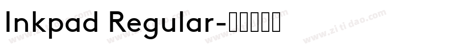 Inkpad Regular字体转换